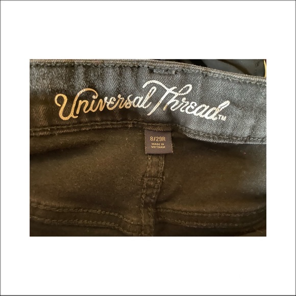 Universal Thread high rise jegging, size 29 / 8 in destroyed black - Picture 5 of 5